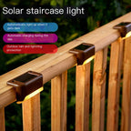 Waterproof LED Solar Stair Lights — IP65, 600mAh, Outdoor Step & Railing Lamp