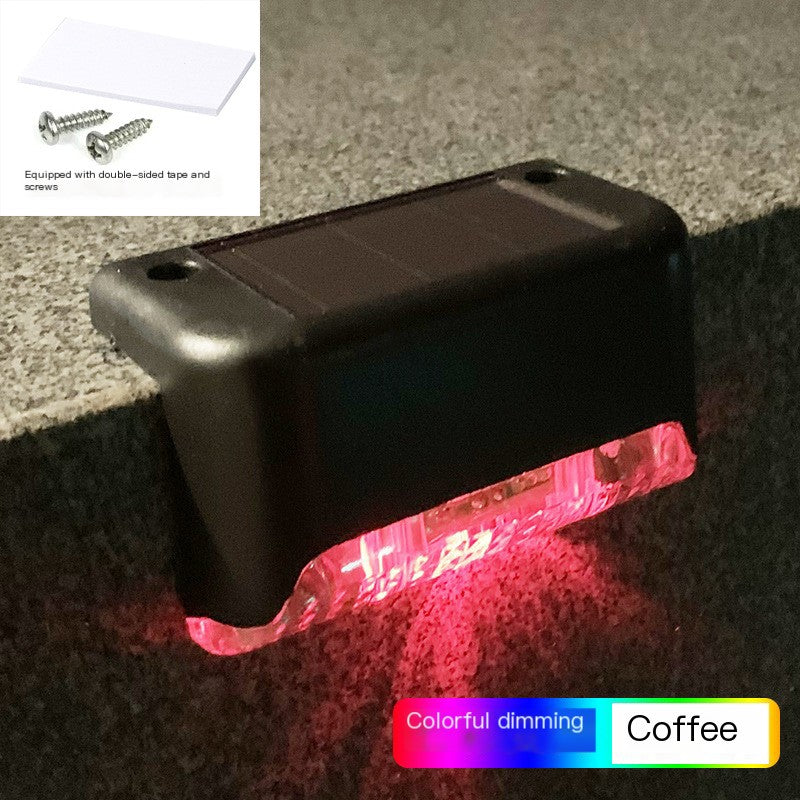 Waterproof LED Solar Stair Lights — IP65, 600mAh, Outdoor Step & Railing Lamp