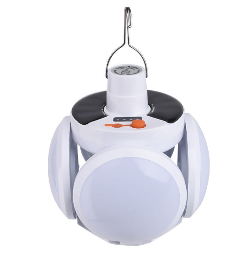 Solar Outdoor Lantern Emergency Lamp — 10W LED, 4 Brightness Levels, Portable Camping Light