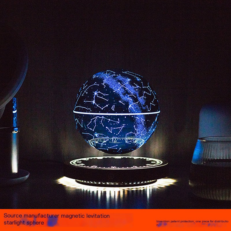 Rotating Levitating Constellation Lamp — Magnetic Floating Moon Globe, Bedroom & Living Room Decor