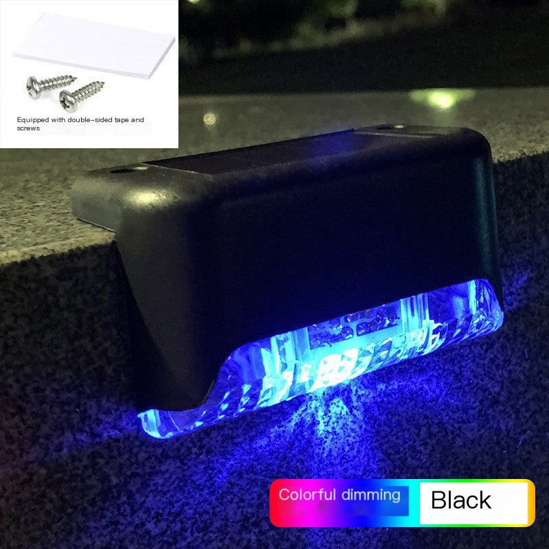 Waterproof LED Solar Stair Lights — IP65, 600mAh, Outdoor Step & Railing Lamp