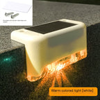 Waterproof LED Solar Stair Lights — IP65, 600mAh, Outdoor Step & Railing Lamp