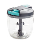 Manual Hand Mixer & Vegetable Shredder – Multi-Blade Food Chopper for Dumpling Stuffing & Juicing