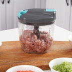 Manual Hand Mixer & Vegetable Shredder – Multi-Blade Food Chopper for Dumpling Stuffing & Juicing
