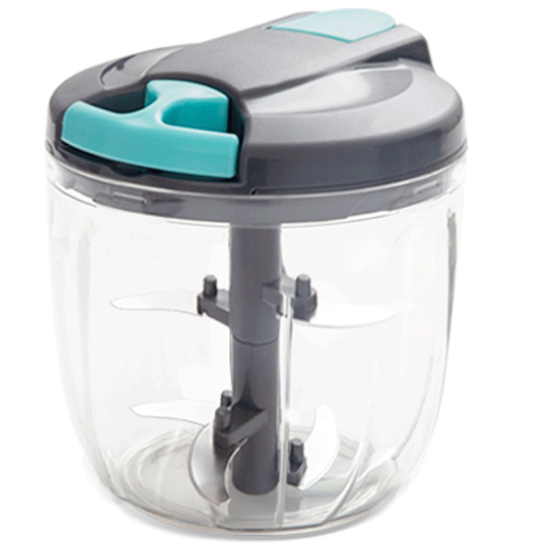 Manual Hand Mixer & Vegetable Shredder – Multi-Blade Food Chopper for Dumpling Stuffing & Juicing