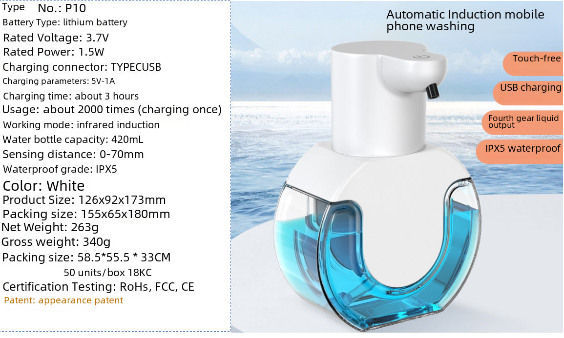 Automatic Soap Dispenser – Smart Touchless Foam Dispenser, Wall-Mounted