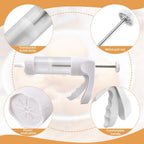 Cookie Press Gun & Icing Kit – 12 Discs & 6 Piping Tips for DIY Baking & Cake Decorating