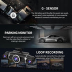 360° 4-Channel Dash Cam 2K+1080P – WiFi, GPS, Night Vision & 24/7 Parking Mode with 64GB