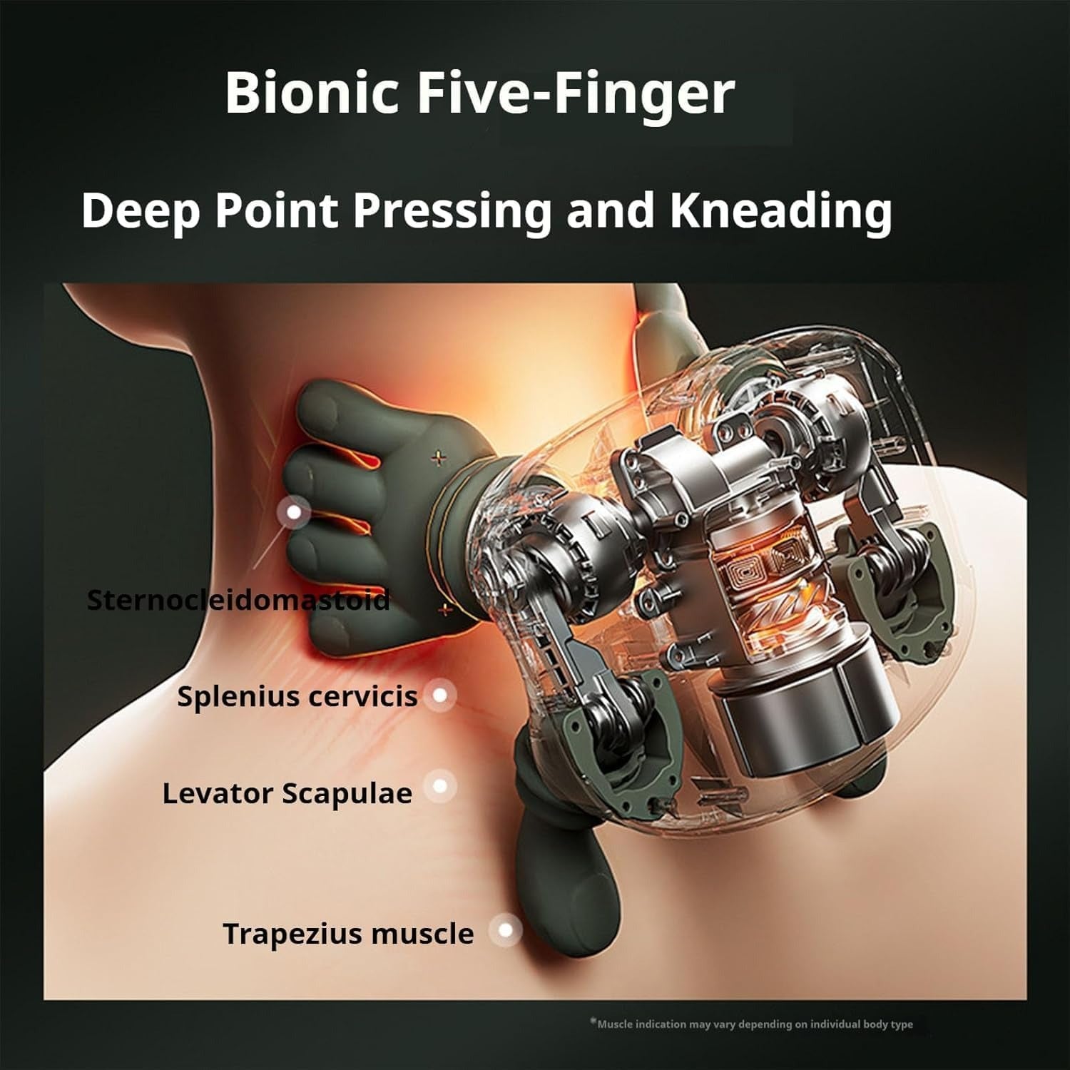 Electric Neck & Shoulder Massager – Deep-Tissue Kneading Cervical Massager for Pain Relief