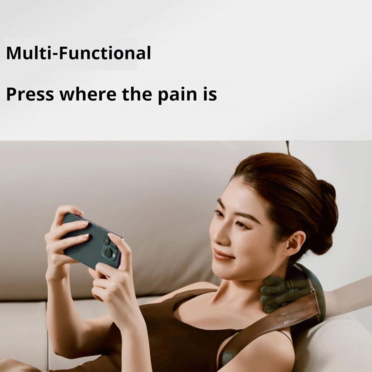 Electric Neck & Shoulder Massager – Deep-Tissue Kneading Cervical Massager for Pain Relief