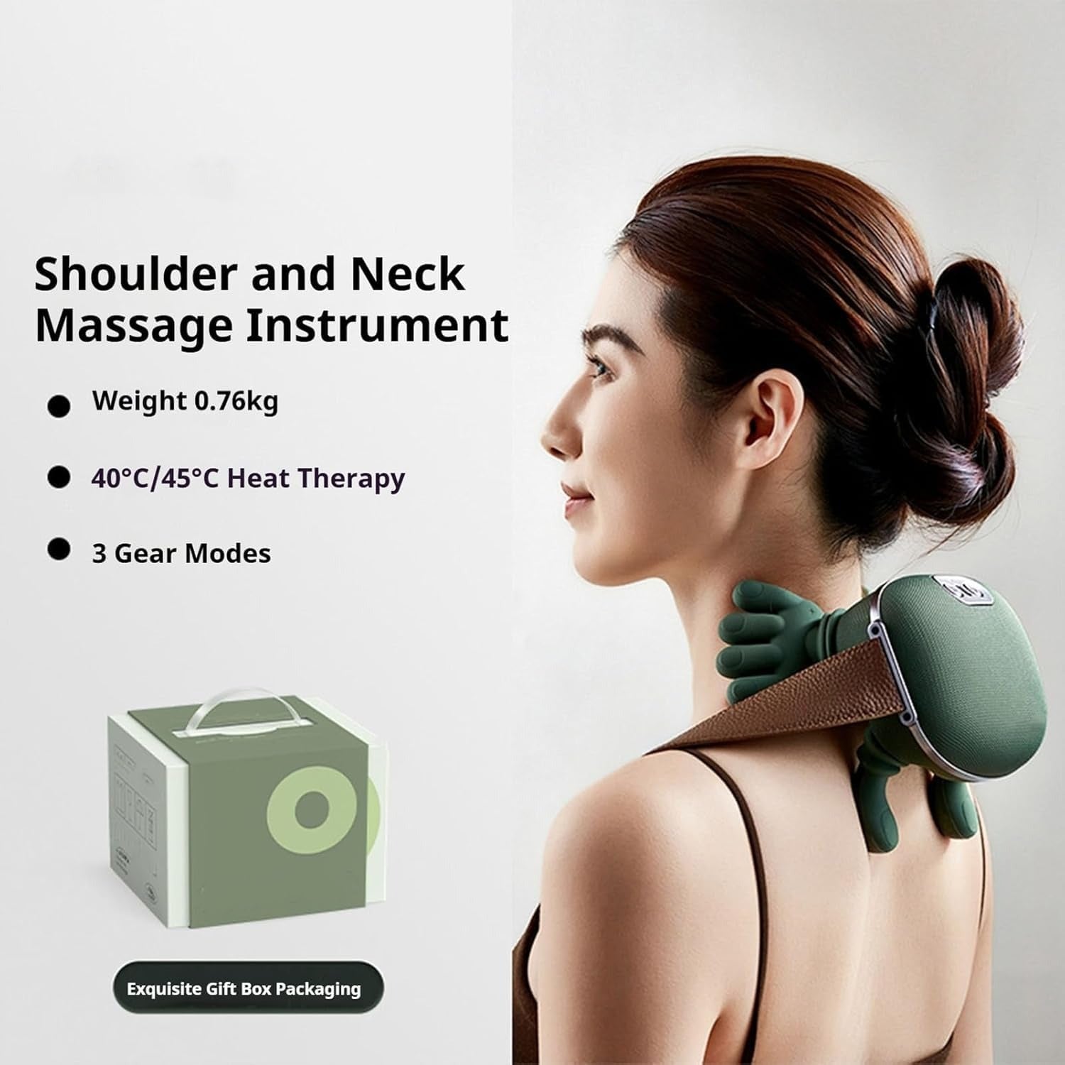 Electric Neck & Shoulder Massager – Deep-Tissue Kneading Cervical Massager for Pain Relief