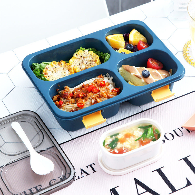 Microwaveable Sealed Lunch Box – Multi-Compartment Meal Container for Students & Adults