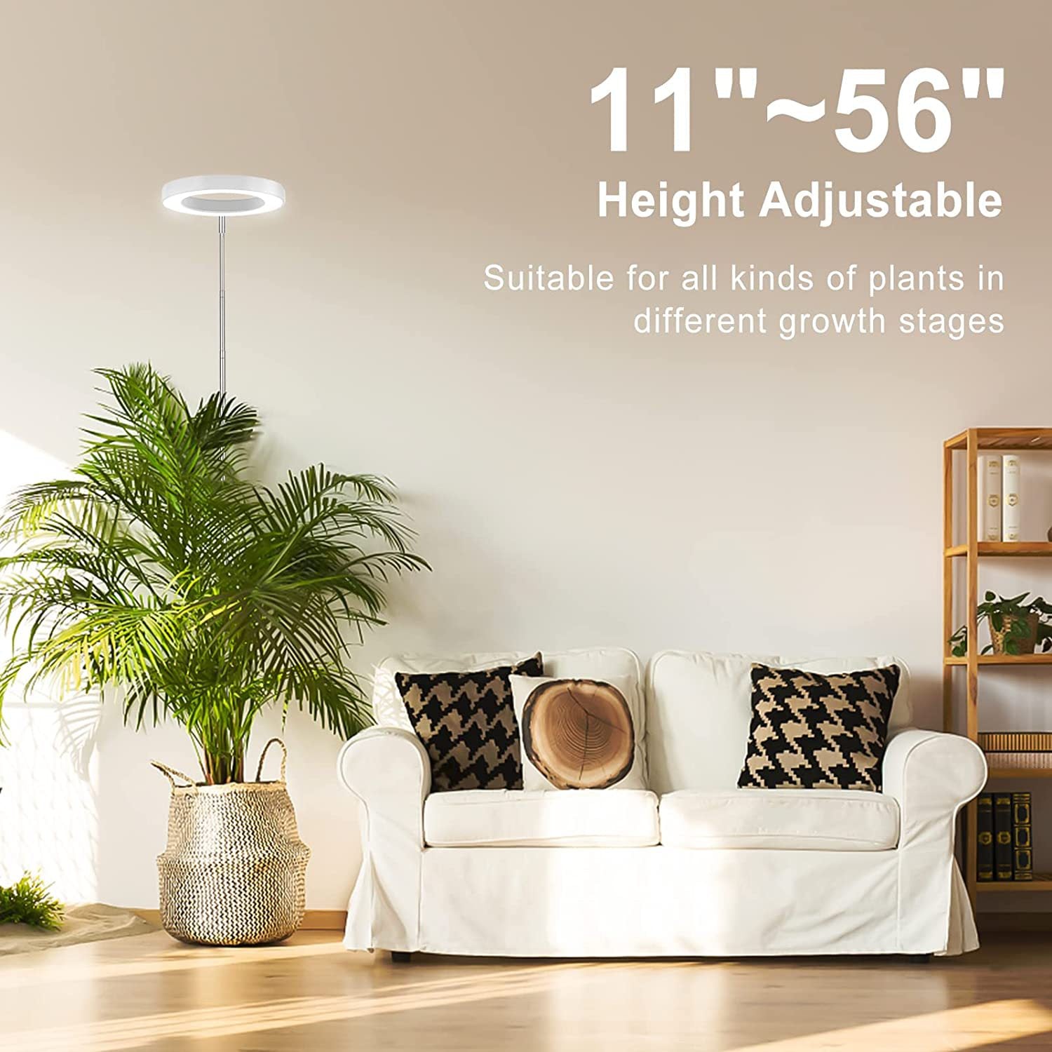 USB LED Plant Grow Light — Telescopic Stake Lamp with Timer for Indoor Seedlings & Potted Plants