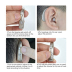 Hearing aid ear-back sound amplifier