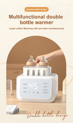 Double-bottle milk warmer Multifunctional double-bottle milk warmer Automatic milk warmer Thawing Heating breast milk warmer