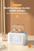 Double-bottle milk warmer Multifunctional double-bottle milk warmer Automatic milk warmer Thawing Heating breast milk warmer
