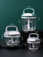 Mini Pull-String Vegetable Chopper – Manual Hand-Pull Multi-Function Food Cutter