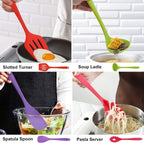 14-Piece Silicone Kitchen Utensils Set – Non-Stick Safe Cooking Spatula & Spoon Set