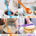 14-Piece Silicone Kitchen Utensils Set – Non-Stick Safe Cooking Spatula & Spoon Set