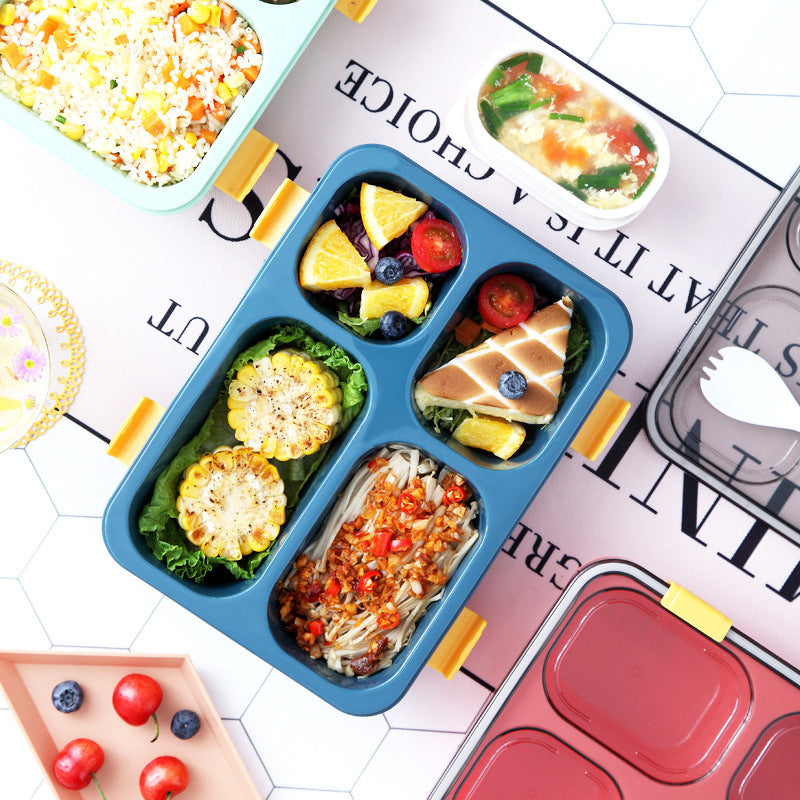 Microwaveable Sealed Lunch Box – Multi-Compartment Meal Container for Students & Adults