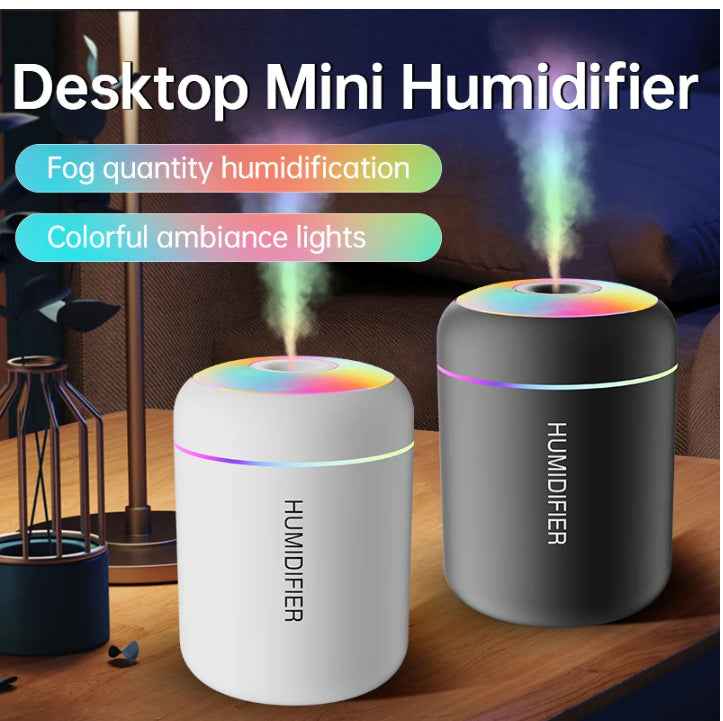 Mini USB Aroma Diffuser Humidifier — 180ml Essential Oil Mist Maker for Car, Home & Bedroom