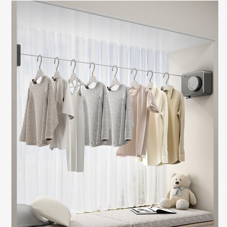 Retractable Clothesline – Hidden Indoor & Outdoor Laundry Drying Line (14ft)