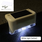 Waterproof LED Solar Stair Lights — IP65, 600mAh, Outdoor Step & Railing Lamp