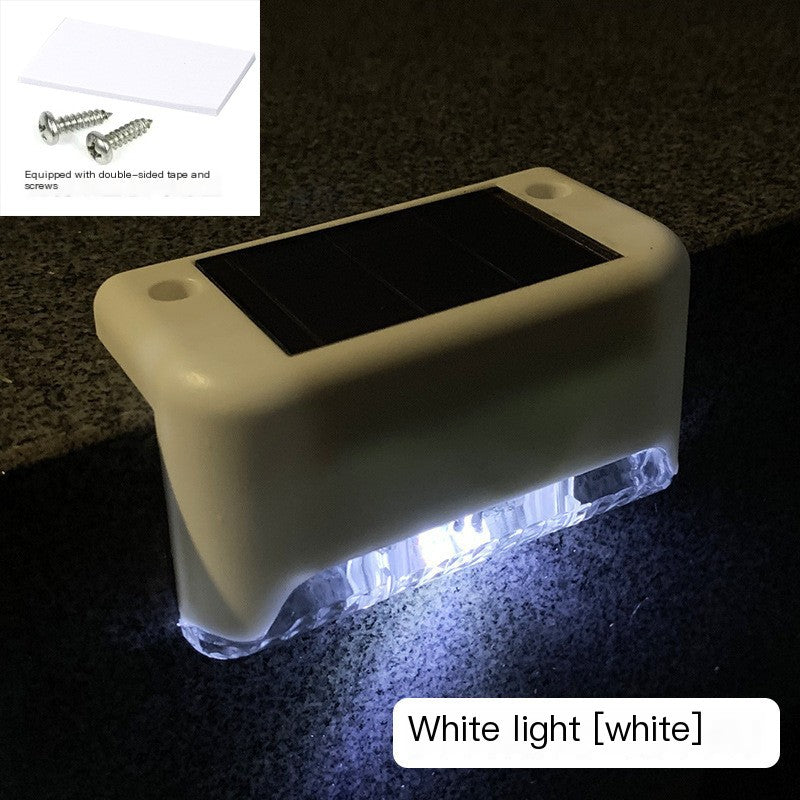 Waterproof LED Solar Stair Lights — IP65, 600mAh, Outdoor Step & Railing Lamp