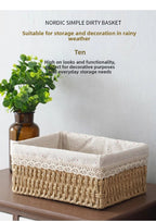 Desktop Organizer Storage Basket – Multi-Purpose Desk Organization Box for Home & Office