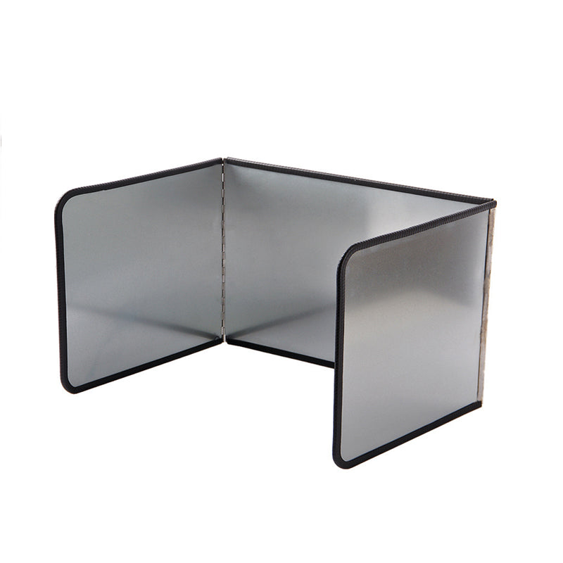 Foldable 3-Sided Kitchen Splash Guard – Aluminum Stove Oil Splatter Protector