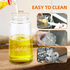 2-in-1 Olive Oil Spray Bottle & Dispenser – 16oz Kitchen Sprayer for Cooking, BBQ & Air Fryer