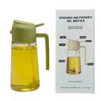 2-in-1 Olive Oil Spray Bottle & Dispenser – 16oz Kitchen Sprayer for Cooking, BBQ & Air Fryer