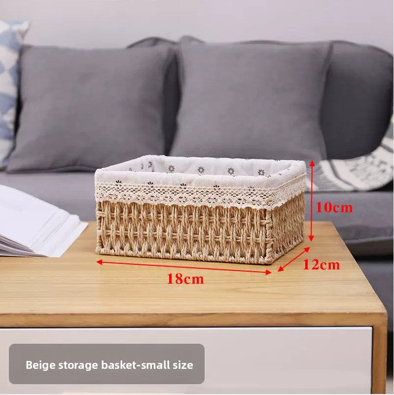 Desktop Organizer Storage Basket – Multi-Purpose Desk Organization Box for Home & Office